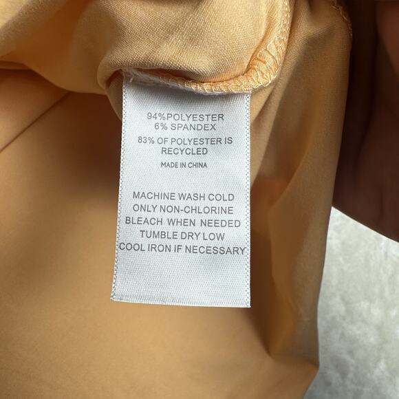 01.Algo Boys Orange Performance Long Sleeve Shirt Moisture Wicking Large NWOT - Picture 3 of 5